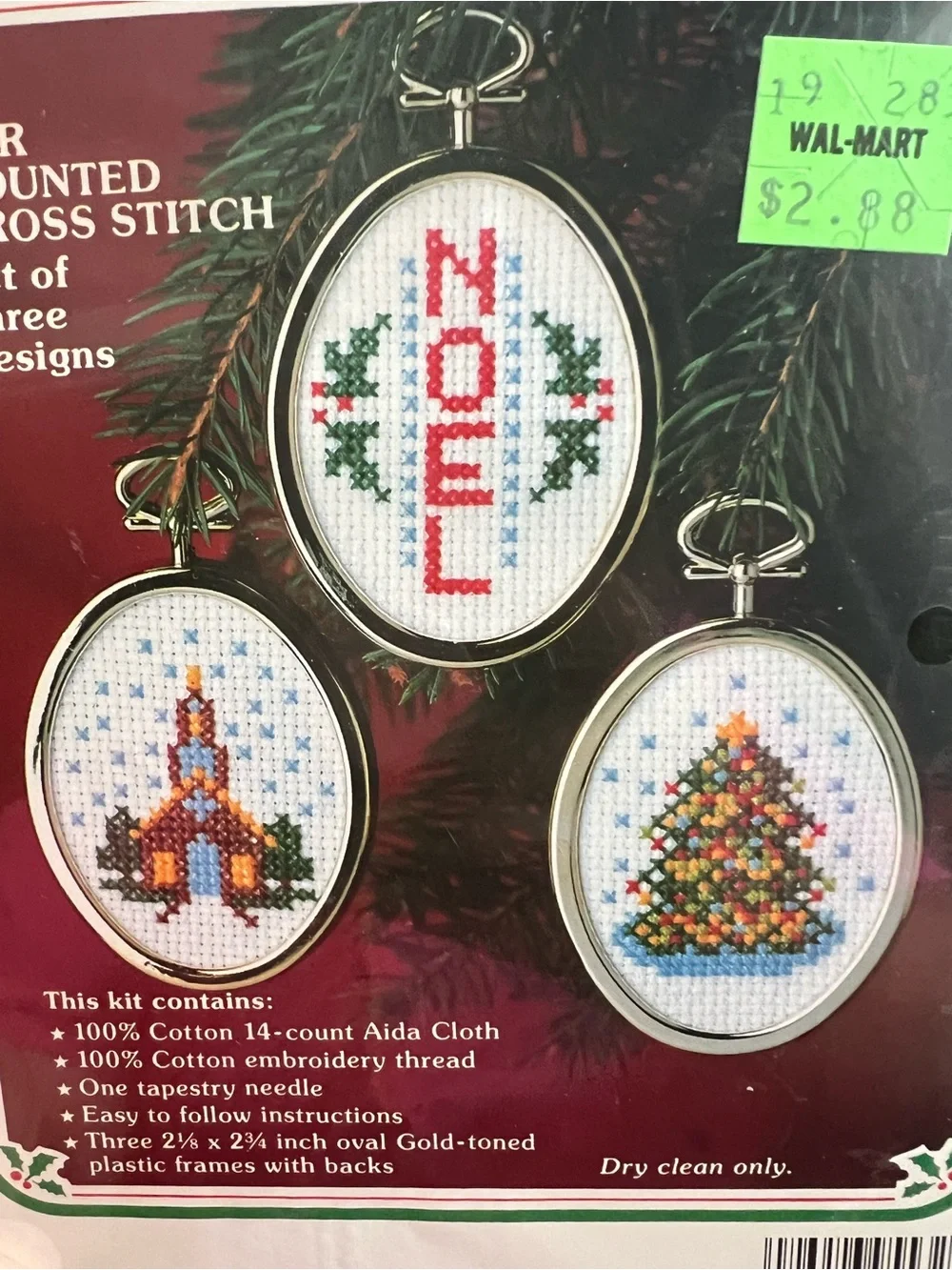 WonderArt Creative Crafts, Christmas Ornaments, New Lot Of 2